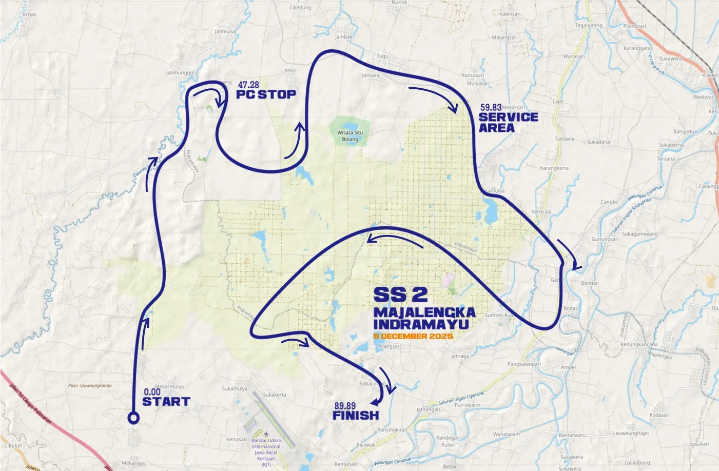 Route map of IRRA 2025 SS2